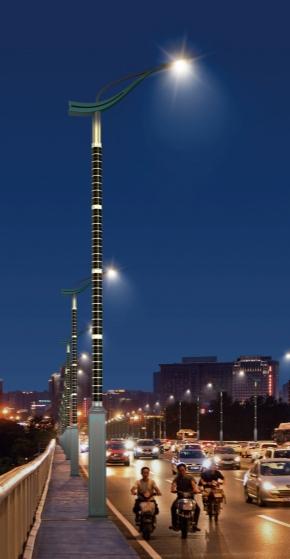 Thin film solar street light